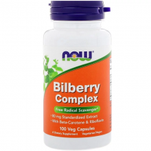 Now Foods, Bilberry Complex, 100 Veg Capsules.