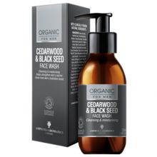 Amphora Aromatics, Cedarwood & Black seed Face Wash For Men COSMOS Organic, 120ml