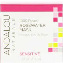 Andalou Naturals, 1000 Roses® 玫瑰水潤面膜，敏感肌，1.7oz (50g)