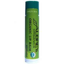 Aubrey Organic Lip Balm - Spearmint USDA Organic 0.15oz