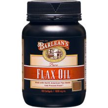 Barlean's 純亞麻籽油膠囊, 1000mg, 100粒