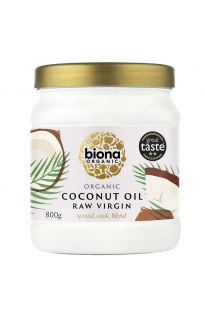 Biona, Organic Coconut Oil Raw Virgin, 800g