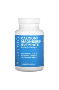 BodyBio, Calcium / Magnesium Butyrate, 100 Non-GMO Capsules