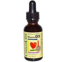 ChildLife Essentials, Vitamin D3, Natural Berry Flavor, 1 fl oz (29.6 ml)