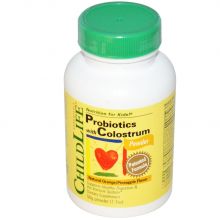 ChildLife, Probiotics with Colostrum Powder, Natural Orange / Pineapple Flavor, 1.7 oz (50 g)