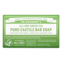 Dr. Bronner's, Green Tea Bar Soap, 5 oz (140 g) 