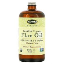 Flora, 有機亞麻籽油, 32 fl oz (946 ml) 