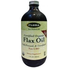 Flora, 有機亞麻籽油, 17 fl oz (500 ml)