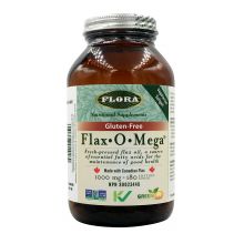 Flora, Flax-O-Mega 亞麻籽油膠囊, 180 粒