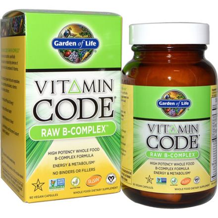 Garden Of Life Vitamin Code Raw B Complex 60 Vegan Caps