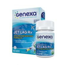 Genexa, Jet Lag Rx, Vanilla Lavender Flavor, 60 Chewable Tablets
