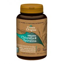 Green Origins, Organic Chlorella & Spirulina Tablet, 500mg, 180 Tablets