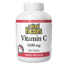 Natural Factors, Vitamin C, Time Release, 1000 mg, 180 Tablets.