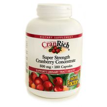Natural Factors, CranRich, Super Strength Cranberry Concentrate, 500 mg, 180 Capsules