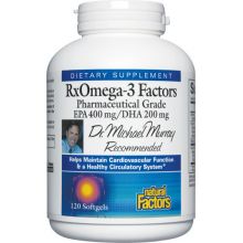 Natural Factors, RxOmega-3 Factors, 120 Softgels
