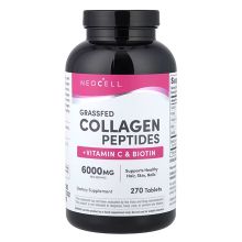 NeoCell, 草飼膠原蛋白肽 + 維生素 C 和生物素，270 片