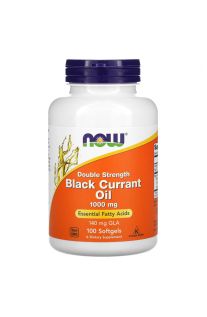 Now Foods, 黑加侖子油 (雙倍效力), 1000毫克, 100粒軟膠囊