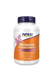 NOW Foods, 小蘗鹼葡萄糖幫助，90粒軟膠囊