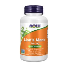 NOW Foods, Lion's Mane, 500 mg, 60 Veg Capsules