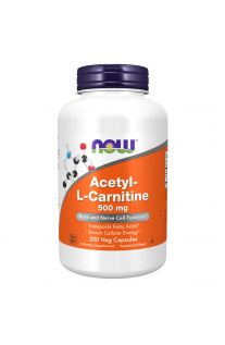 Now Foods, Acetyl-L Carnitine, 500 mg, 200 Veg Capsules