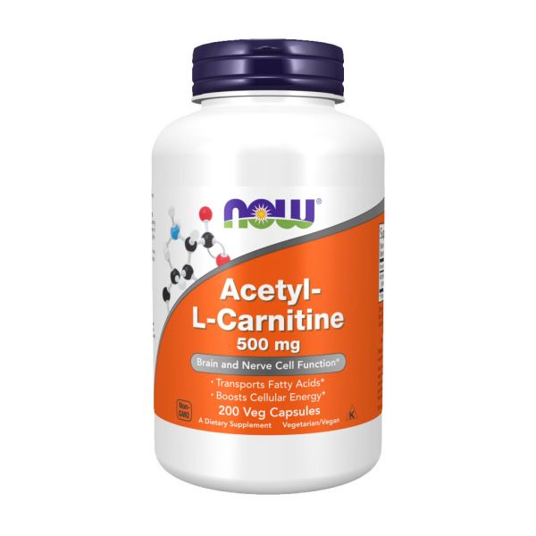 NOW Foods Acetyl-L Carnitine 500mg 200 Caps