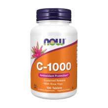 Now Foods, C-1000, Sustained Release With Rose Hips, 100 Tablets