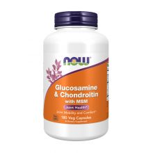 NOW Foods, Glucosamine & Chondroitin with MSM, 180 Vcaps