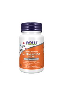 Now Foods, L-茶氨酸 200mg，60 粒素食膠囊