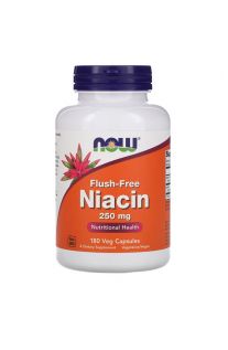 Now Foods, 維他命B3 (聚六煙酸 / 粟米芯素) 250 mg, 180 素食膠囊