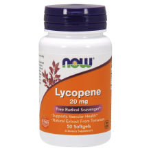 NOW Foods, Lycopene, 20 mg - 50 Softgels