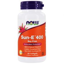 Now Foods, Sun-E (葵花籽維他命 E) 400, 60 粒軟膠囊
