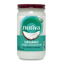 Nutiva 有機冷壓初榨椰子油 680ml (玻璃樽)