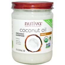 Nutiva 有機冷壓初榨椰子油 414ml (玻璃樽)