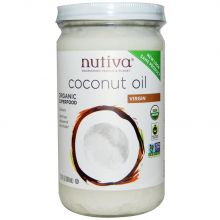 Nutiva Organic Cold-Pressed Extra-Virgin Coconut Oil 680ml (Glass)