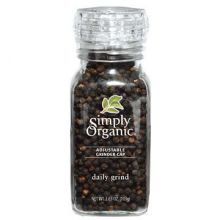 Simply Organic, 有機黑胡椒連磨, 2.65 oz (75 g)