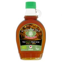 St Lawrence Gold, Pure Organic Canadian Maple Syrup Grade A Amber, Rich Taste - 250ml