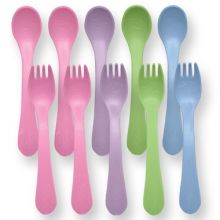 iplay Sprout Ware Toddler Fork and Spoon Set 10pk - Girl